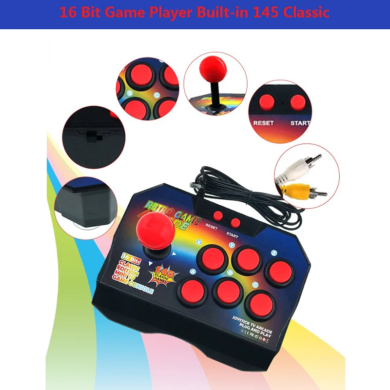 Классические игровые консоли Ретро рокер поддержка ТВ выход игровая консоль 16