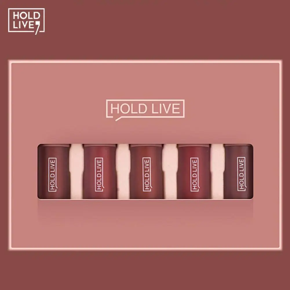 HOLD LIVE Matte Lipstick Professional Lips Makeup Color Nude Korean Long-lasting Lip Beauty Stick Party Optional