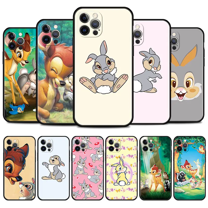 

Bambi Thumper Silicone Soft Cases Bag Cover for iPhone 11 12 Pro 13 Pro Max 13 Mini 11 Pro 11 12 13 Case Cover Coque