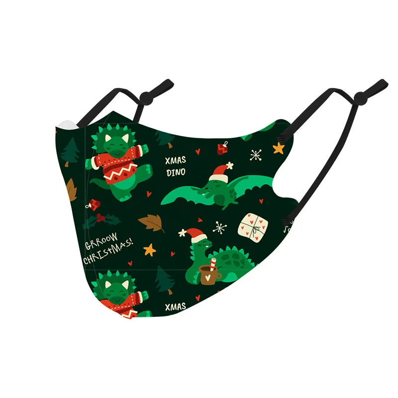 

1 Pcs Adult Face Mask Face Mask Christmas Printed 3ply Ear Loop Unisex Mouth Cover Mascarillas Halloween Cosplay Christmas mask