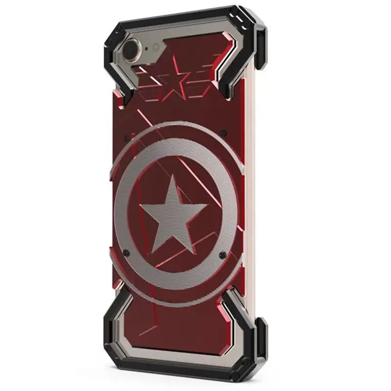 

Алюминиевый армированный чехол Super Hero для Iphone 13, 12, 11 Pro, Xs Max, Xr, X, 8, 7, 6, 6s Plus, se 2020, чехол с кольцом, чехол для телефона, кожаная сумка