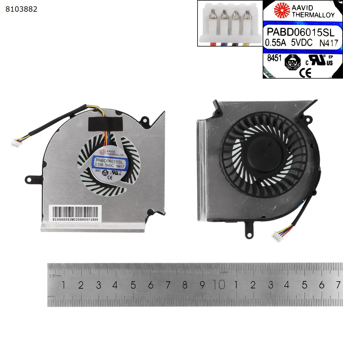 

New Laptop CPU Fan For MSI GE75 GP75 GE63 GP63 GV63 GE73 GL73 VR GE63VR MS-16P1 GE73VR MS-17C1 OEM DC 5V 0.55A