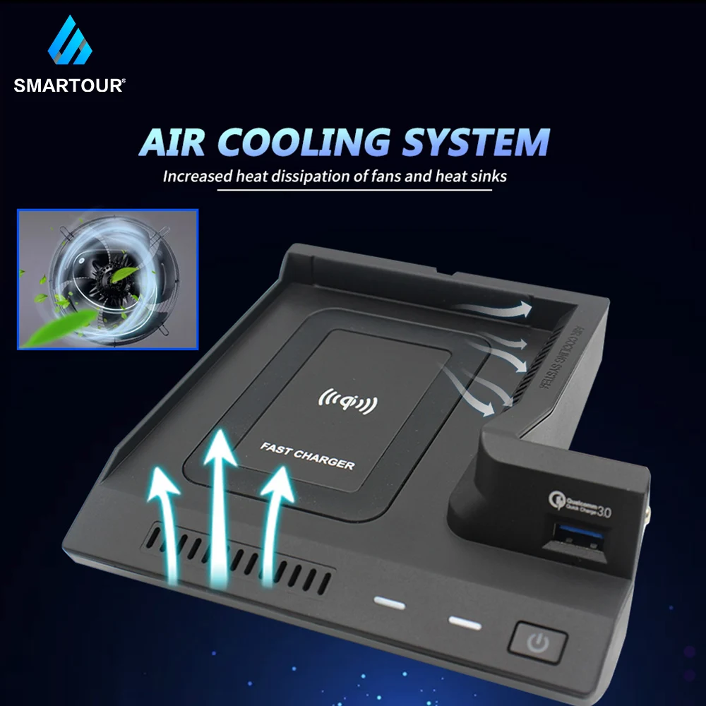 

15W Car QI Wireless Charger Phone Charger Charging Case Accessories For Mercedes Benz GLC/C Class/AMG/C63 For IPhone 8