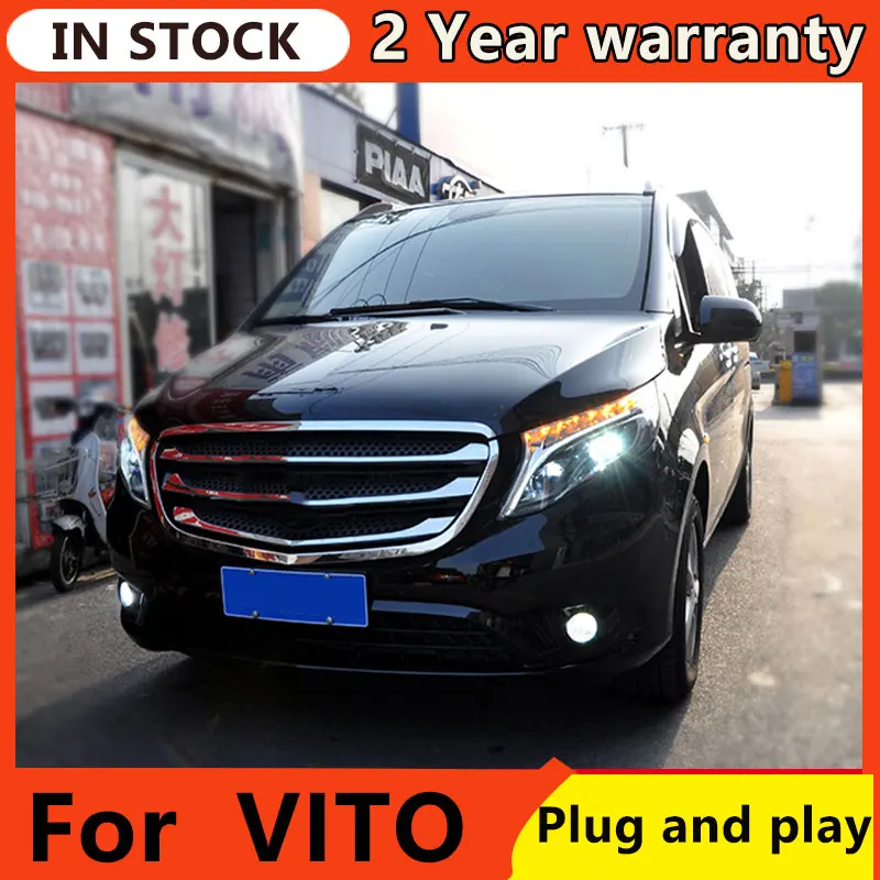 Фары для автомобиля Benz VITO 2013-2019 DRL дневные ходовые огни передняя фара