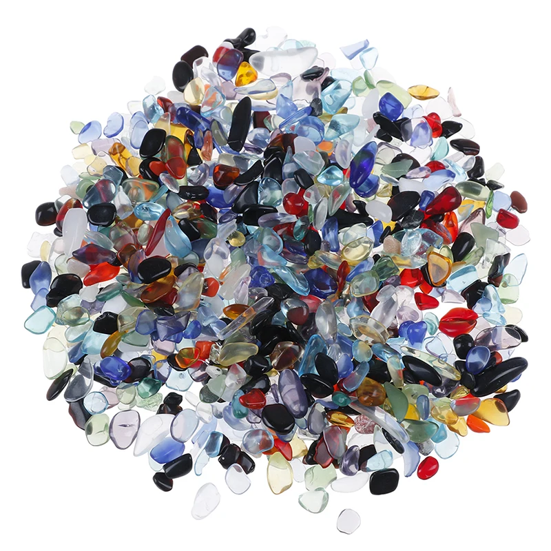 5 7 мм натуральный кристаллический камень неправильной формы Обсидиан Турмалин