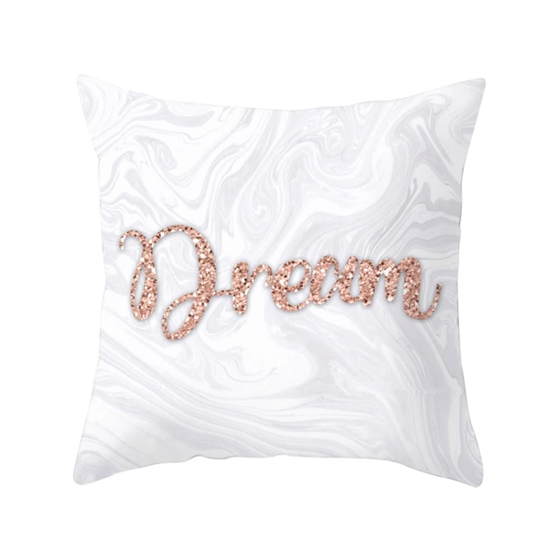 

Geometric Pillow Case Home Decorative Pillows Cover Rose Gold Pink Decoration Cushion Cover Square Geometry pillow cover chinese