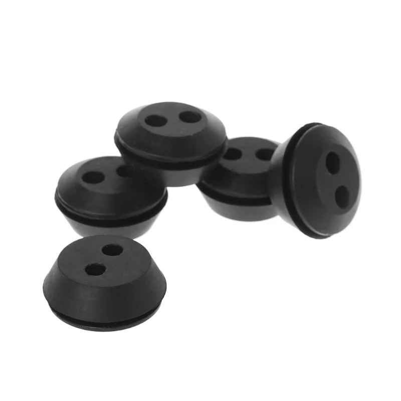 

5Pcs Brush Cutter Grass Trimmer Fuel Oil Pipe Hose Washer Grommet With 2 Holes C5AC