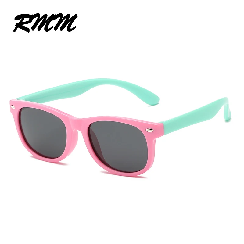 RMM Новые Детские поляризованные солнцезащитные очки TR90 для мальчиков и девочек силиконовые защитные