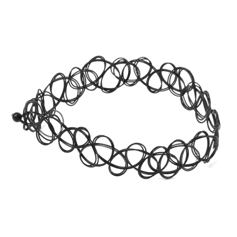 

Vintage Tattoo Black Elastic Stretch Anklet Ankle Bracelet Retro Henna