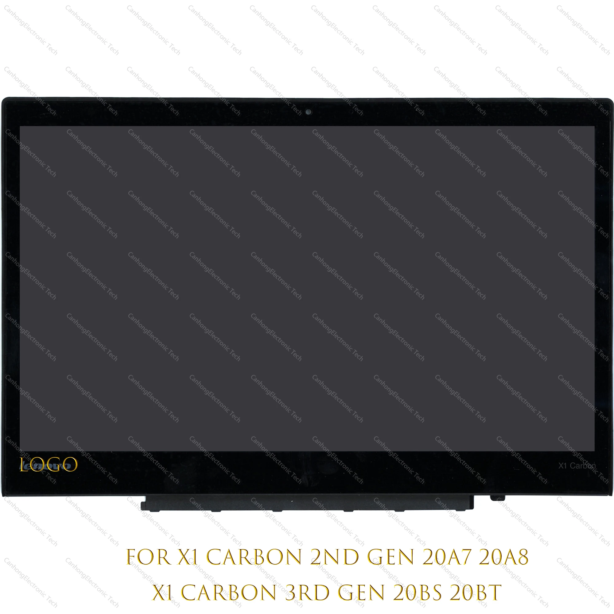 

14" For Lenovo Thinkpad X1 Carbon 2nd Gen 20A7 20A8 3rd Gen 20BS 20BT LCD Touch Screen Replacement Assembly 00HN829 00NY405