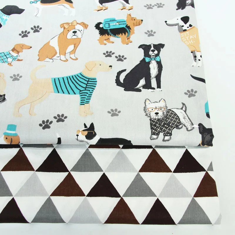 Набор для шитья ткани из твила и хлопка с собачьим рисунком набор стеганой