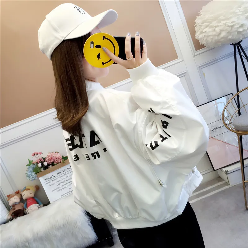 

Women's Jacket 2021 Spring New Loose Casual Top Korean Spring Fashion Short Jacket Baseball Suit S-XL Coat Women Jacket