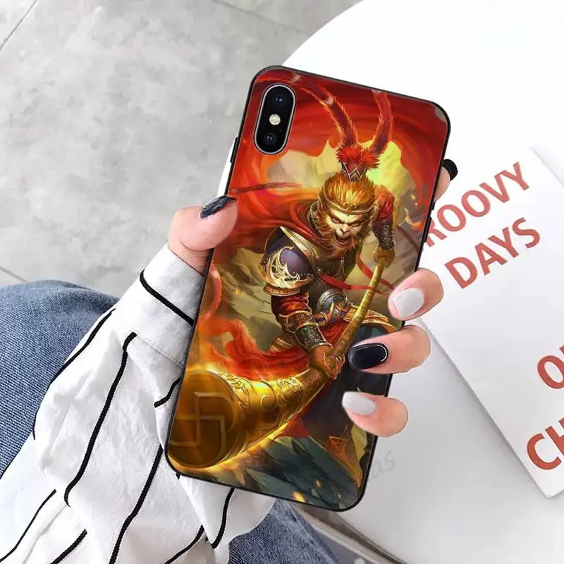 

Monkey King Sun Wukong high quality shell funda phone case for iPhone 11 12 pro XS MAX 8 7 6 6S Plus X 5S SE 2020 XR