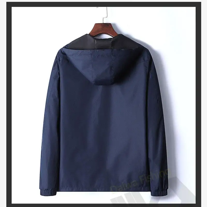 

2021 Spring Autumn Daiwa Fishing Clothing Windproof Mens Fishing Jackets Solid Hoodie Breathable Outdoor Hooded Fishing Clothes