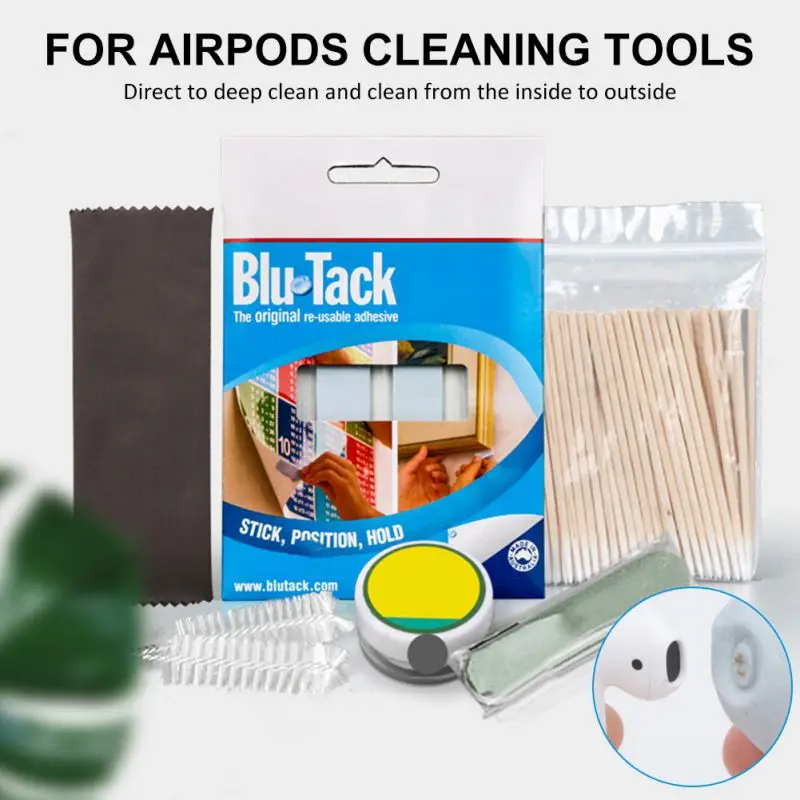 Чистящий клеевой Набор для Airpods клейкий беспроводной зарядный чехол для наушников очиститель инструмент для очистки