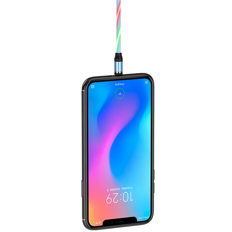 Магнитный USB кабель HOCO для быстрой зарядки с разъемом типа C магнитное зарядное
