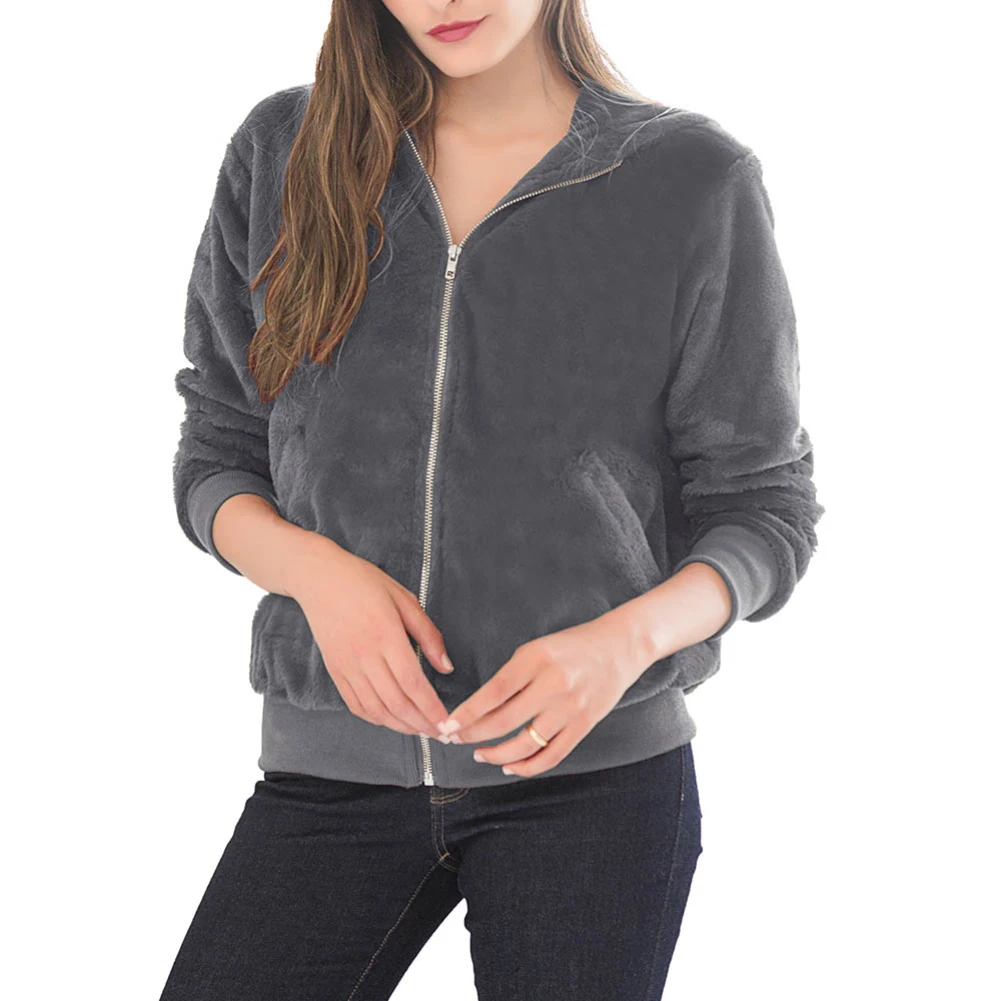 Зимнее пальто Тедди Женское из искусственного меха мягкая верхняя одежда с