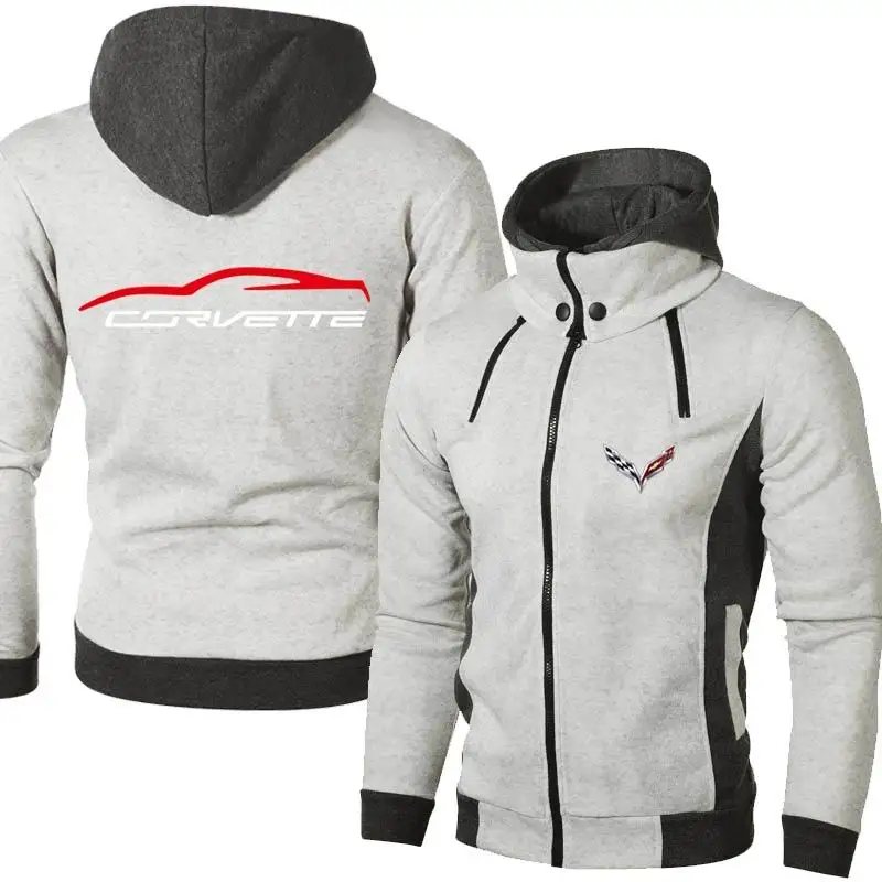 

2021 New Men's Chevrolet Corvette Outdoor Sweatshirts Casual Male Jackets Fleece Warm Hoodies High Quality Harajuku Outwear