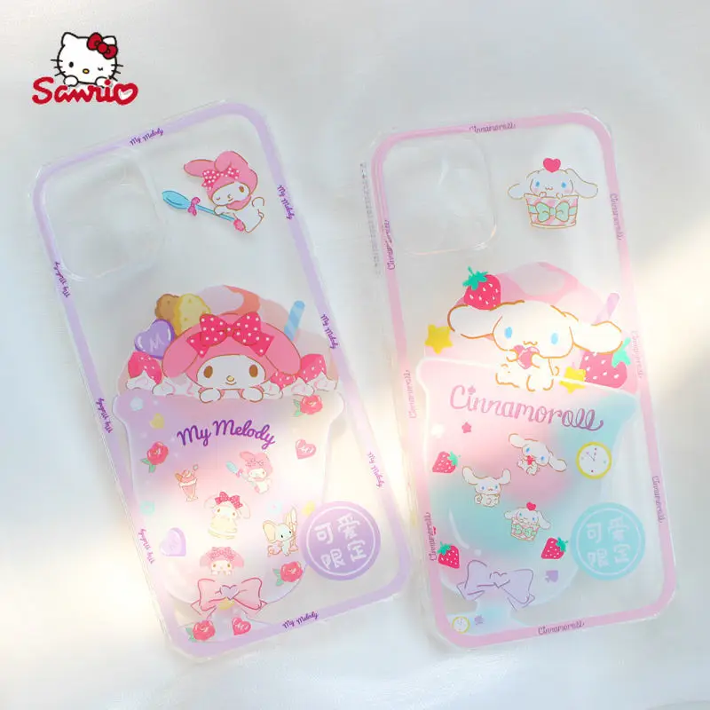 

Sanrio Melody Ice Cream Cartoon Phone Case for iPhone13 13Pro 13Promax 12 12Pro Max 11 Pro X XS MAX XR 7 8 Plus Cover