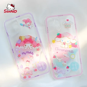 Sanrio Melody Ice Cream Cartoon Phone Case for iPhone13 13Pro 13Promax 12 12Pro Max 11 Pro X XS MAX XR 7 8 Plus Cover