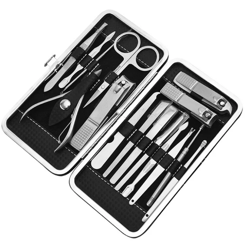 

Manicure Nail Clipper Set Household Stainless Steel Ear Spoon Nail Cutters Tool Pedicure Scissors 8 pcs