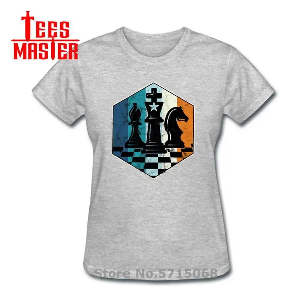 Женская футболка в стиле ретро Camiseta Винтажная шахматы футболки шахмат новый