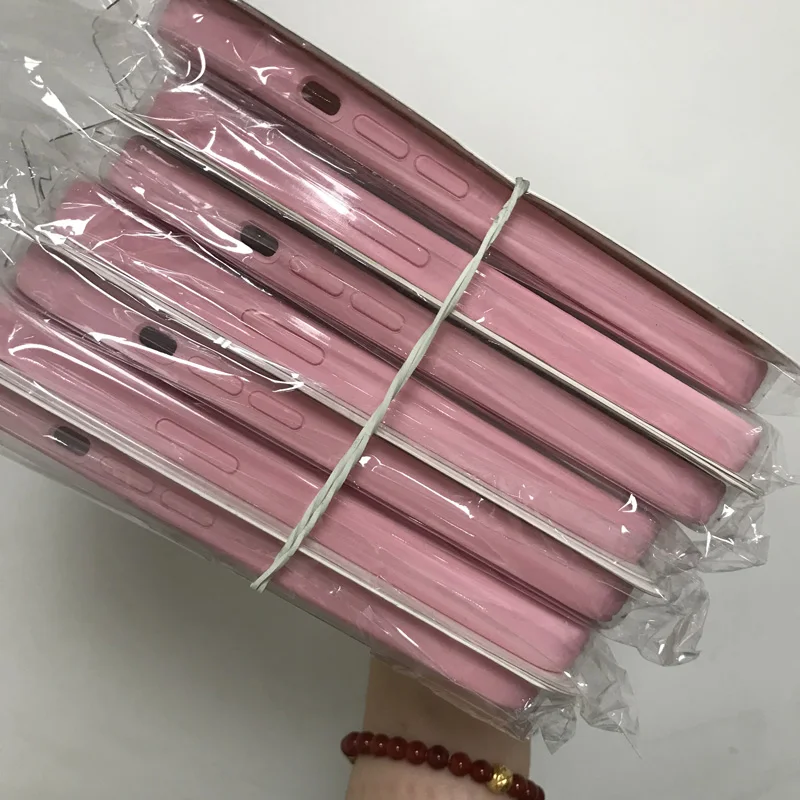 Fundas de silicona para tel&eacute;fonos m&oacute;viles, 100 unids/lote de protectores de silicona con embalaje para modelos i5 SE 6 6s 7 8 plus iX XS XR XS MAX 11 Pro Max-3