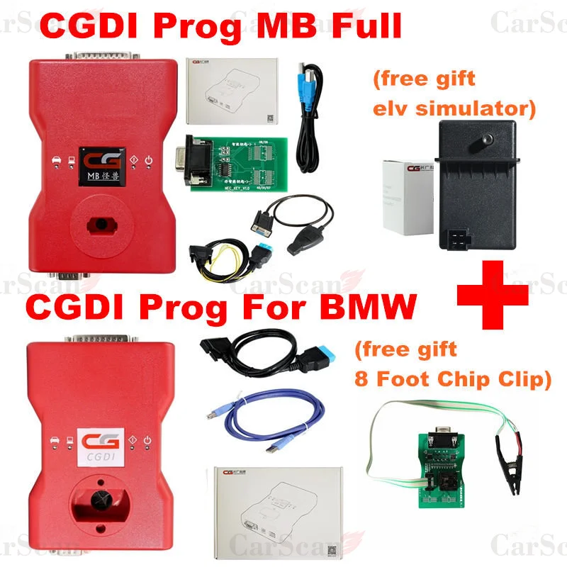 

CGDI Prog MB For Benz For Mercedes Free ELV Simulator With ELV/NEC Adapter KeyProgrammer Via OBD Update Online & Activation