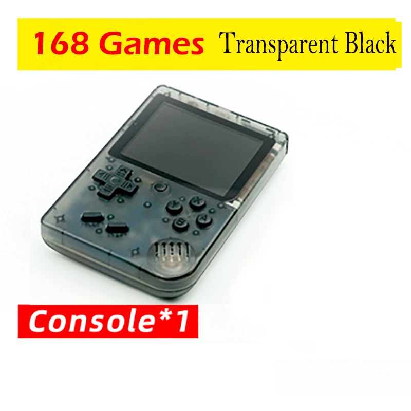 T-Black-168 Coolbaby RS-6 Ретро портативная мини портативная игровая консоль 8 бит 3,0 дюймов цветной ЖК-дисплей Детский Цветной игровой плеер Встроенные игры 168/500 - Цвет: T-Black-168