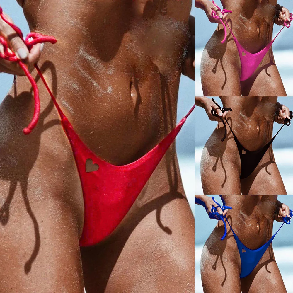 

74 # Плавание одежда Для женщин 2021 Сексуальные Плавки бикини дно из двух частей отделяет бразильские Плавки бикини стринги Плавание костюм б...