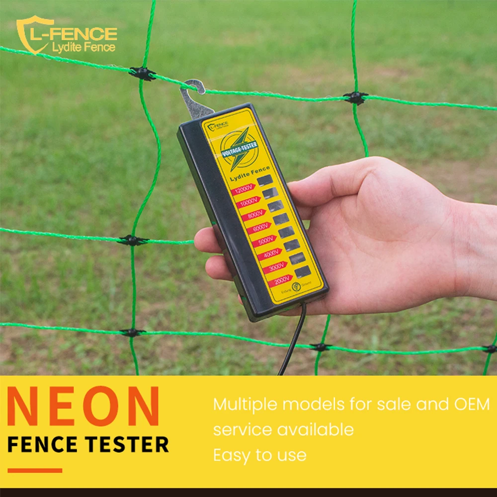 Водонепроницаемый прочный тестер подача напряжения на забор 8 неоновых ламп 1KV-12KV