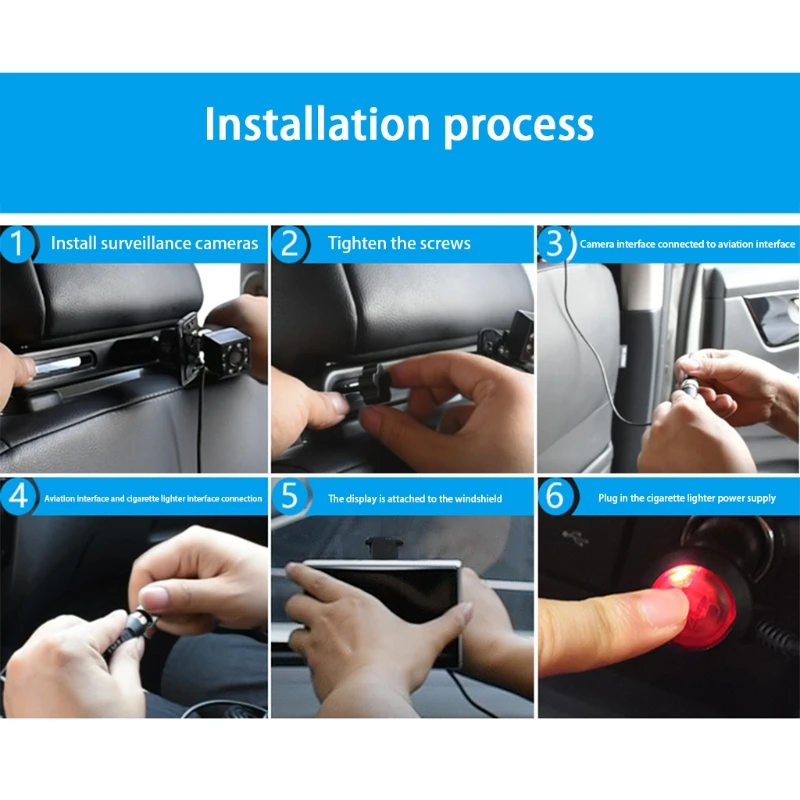 Kopen 28EC Baby Auto Spiegel Camera Nachtzicht Achterbank Monitor Met 4.3 ''Scherm