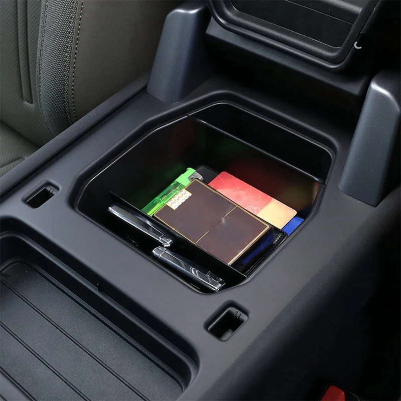 

2 Pcs Car Accessories: 1 Pcs Car Central Storage Box Armrest Box Storage Box & 1 Pcs Car Steering Wheel Trim