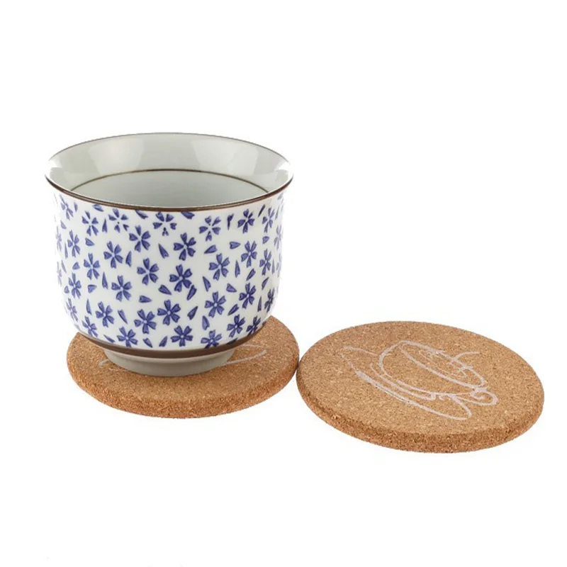 Круглый термостойкий коврик для чая и кофе 4 шт./компл.|Коврики подложки| |