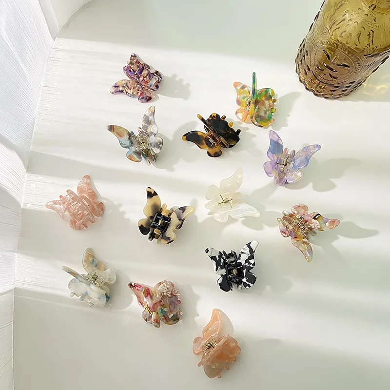 

Butterfly Hair Clip Super Fairy Geometric Acrylic Acetate Hairpins Girls Women Hair Claws Banana Clip Hair Accessories Barrettes