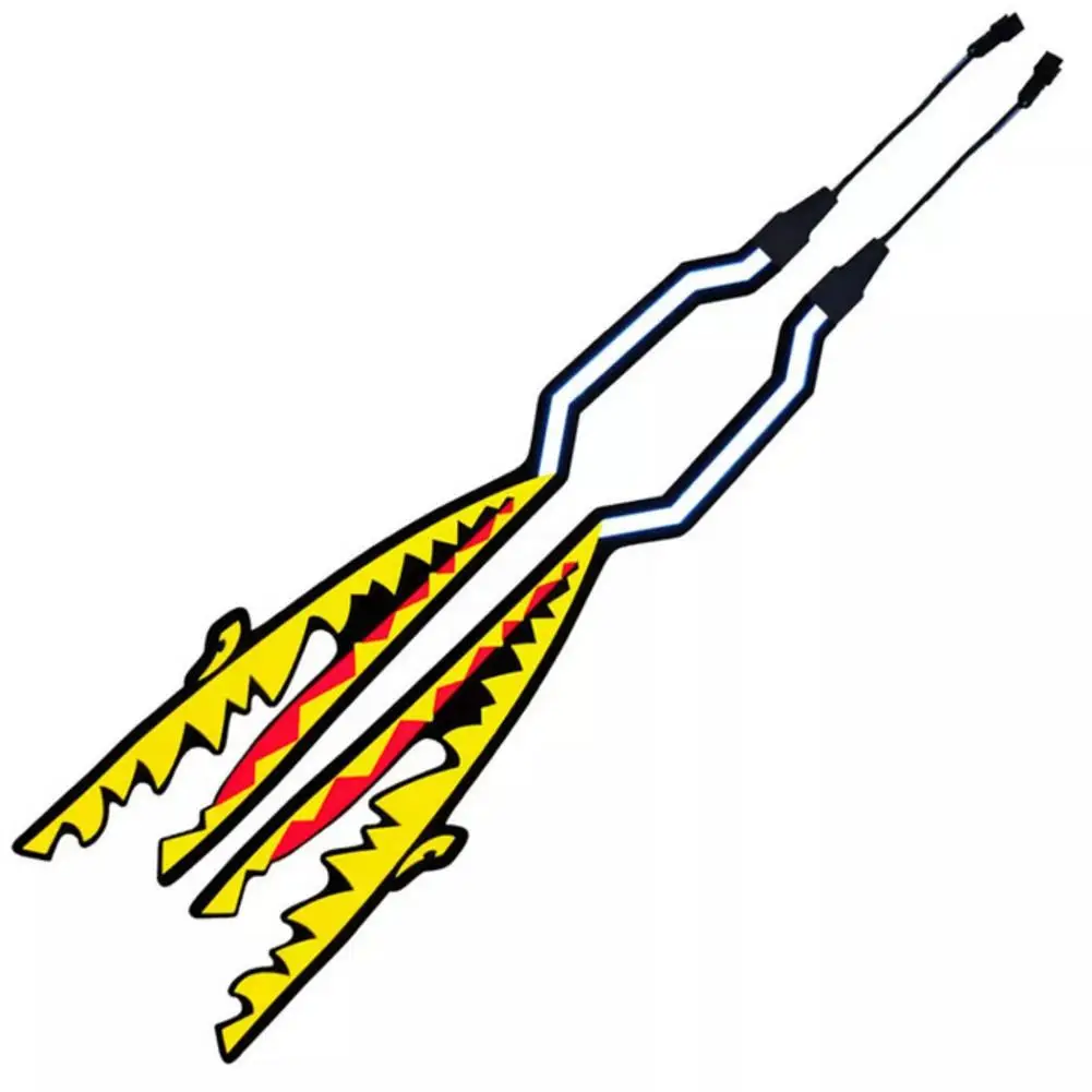 Акула Стиль мотоциклетного шлема светлая светодиодная полоса ночной сигнал