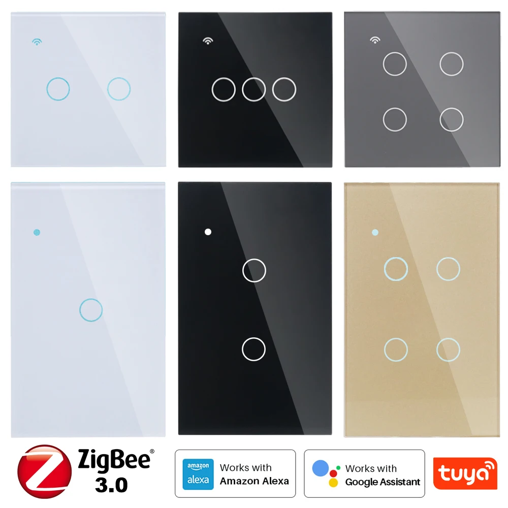 Настенный сенсорный светильник Zigbee не требует переключения белого или синего