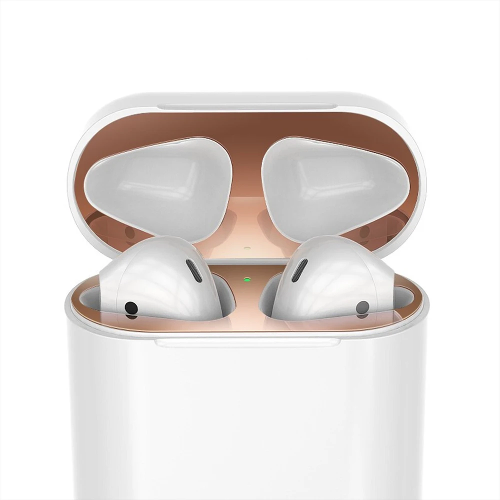 Пылезащитная пленка для Airpods 1 ультратонкая металлическая наклейка пылезащитная