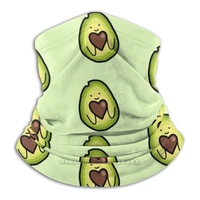 heart pit avocado microfiber neck warmer bandana scarf face mask avo avocado avocados pit heart hearts love happy smile