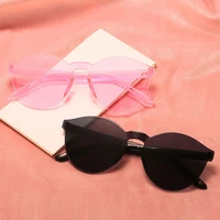 2021 new luxury frameless transparent sunglasses candy color sunglasses ladies vintage sunglasses for women fashion glasses