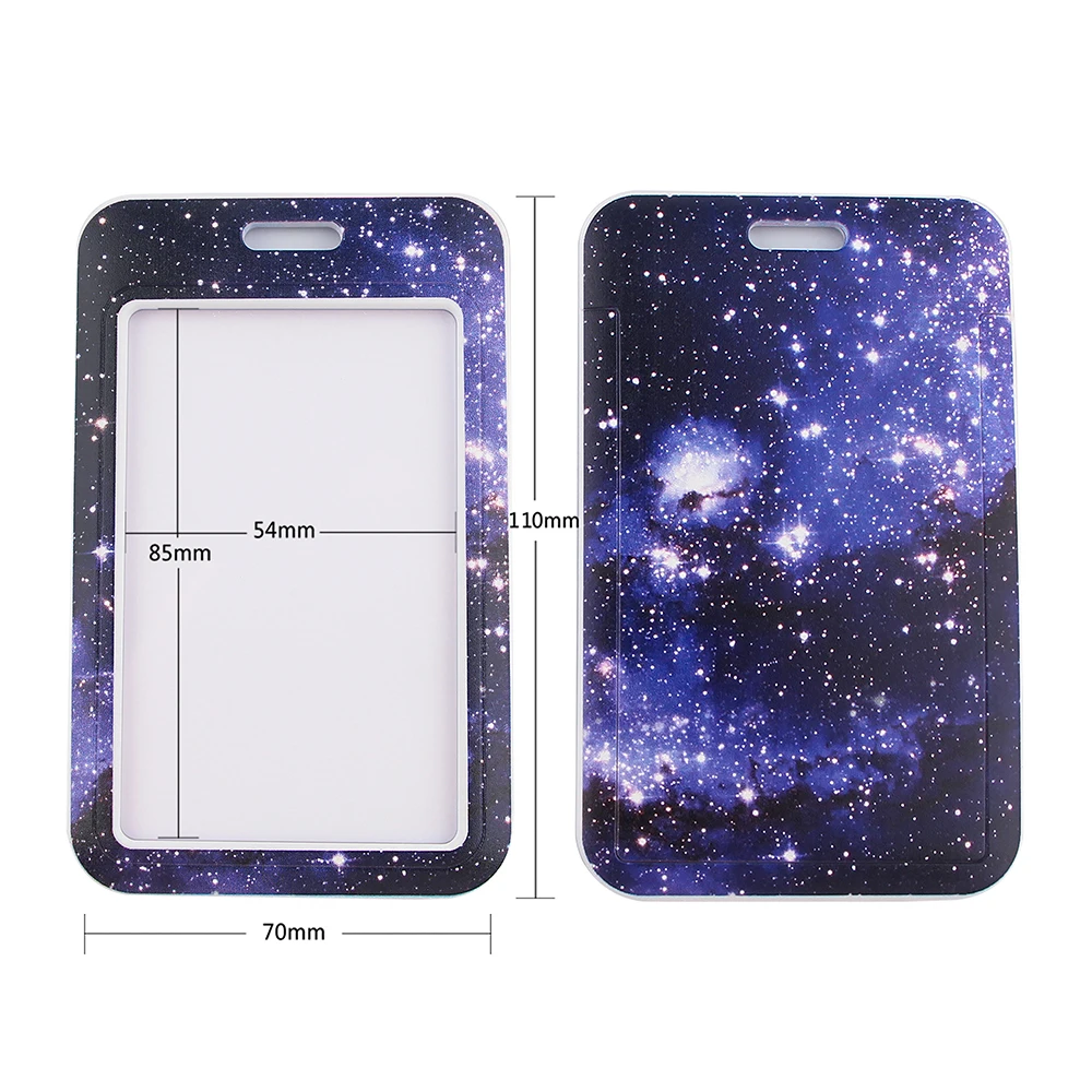 yl200 new starry sky key lanyard car keychain badge holder personalise office id card pass gym mobile phone accessories gifts free global shipping