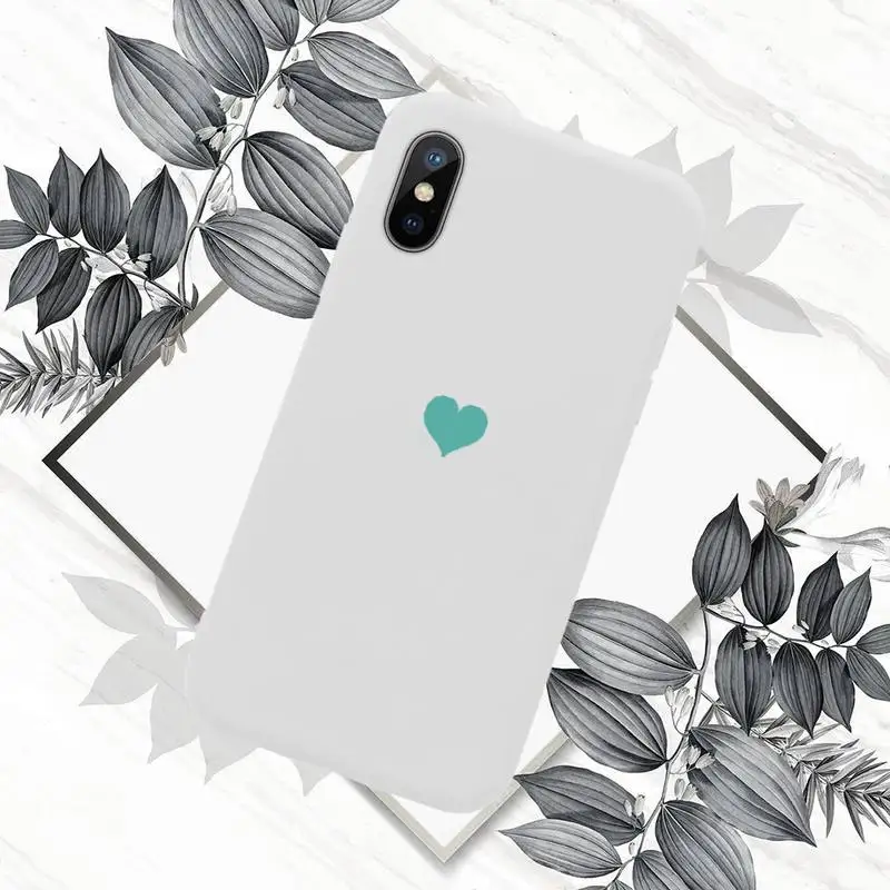 

Love Phone Cases Candy Color for iPhone 11 12 mini pro XS MAX 8 7 6 6S Plus X SE 2020 XR