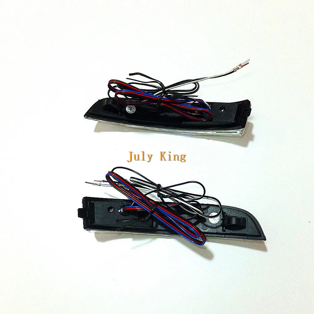 Июля King светодиодный зеркала заднего вида Белый DRL + желтый указатель поворота