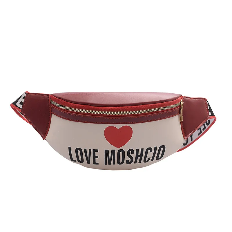 

2021 Fashion Ladies Leisure Sports Waist Bag Personalized Printing Diagonal Chest Bag Shoulder Bag