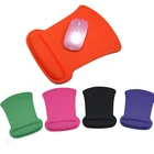 Силиконовый мягкий квадратный коврик для мыши с подставкой для запястья EVA, Эргономичный удобный коврик для мыши, противоскользящий протектор для запястья для ПК