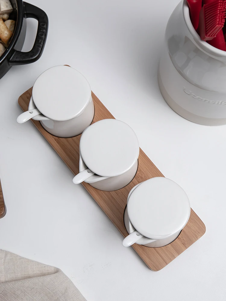 Банка для специй бамбуковый поднос баночек со Комбинации товары дома кухни |