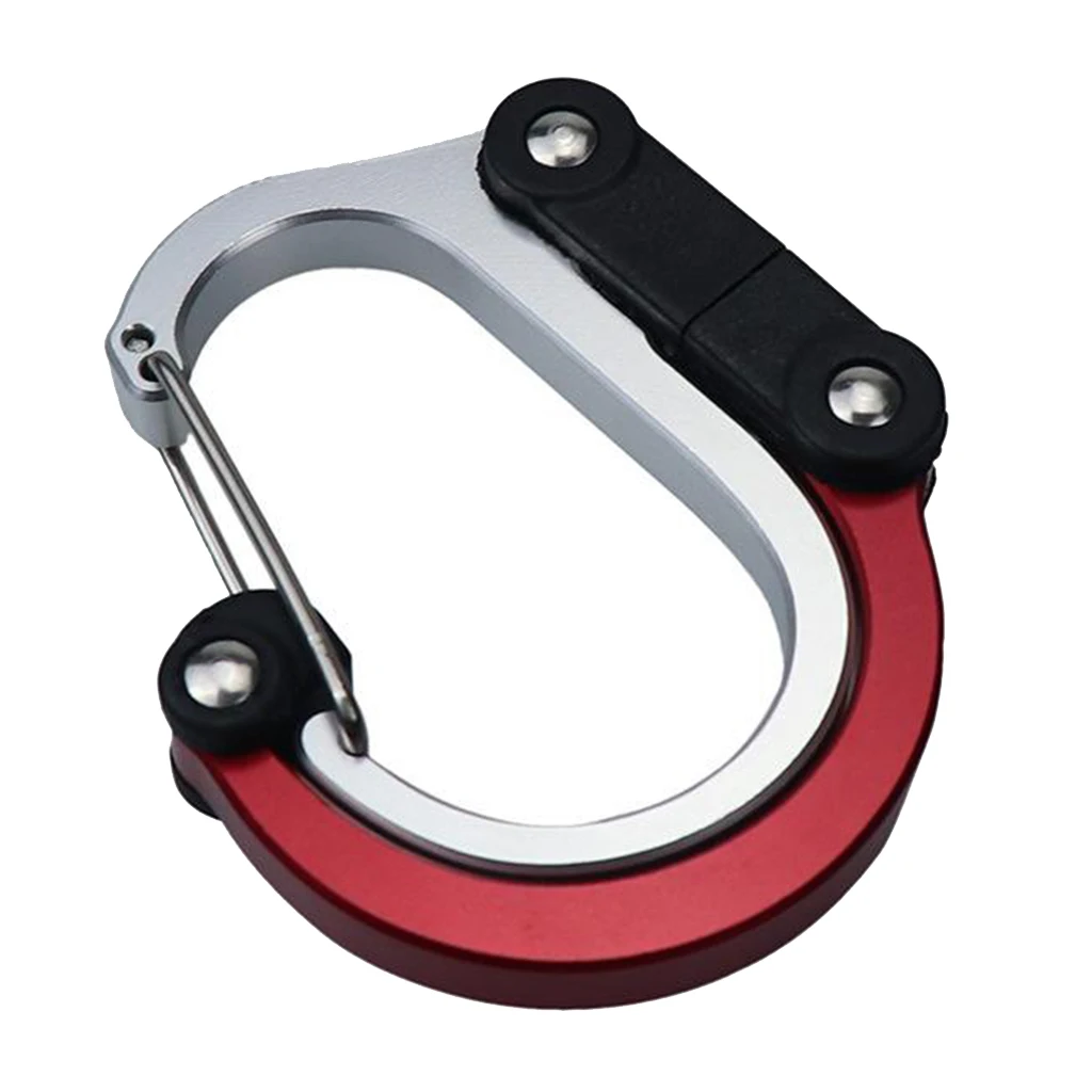

D-ring Carabiners with er D-Ring Keychain Locking Carabiner Clip for Outdoor Home RV Camping Fishing Hiking Traveling