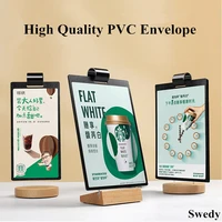 a6 page turning acrylic sign holder poster menu holder display stand restaurant hotel promotions photo documents holder frame