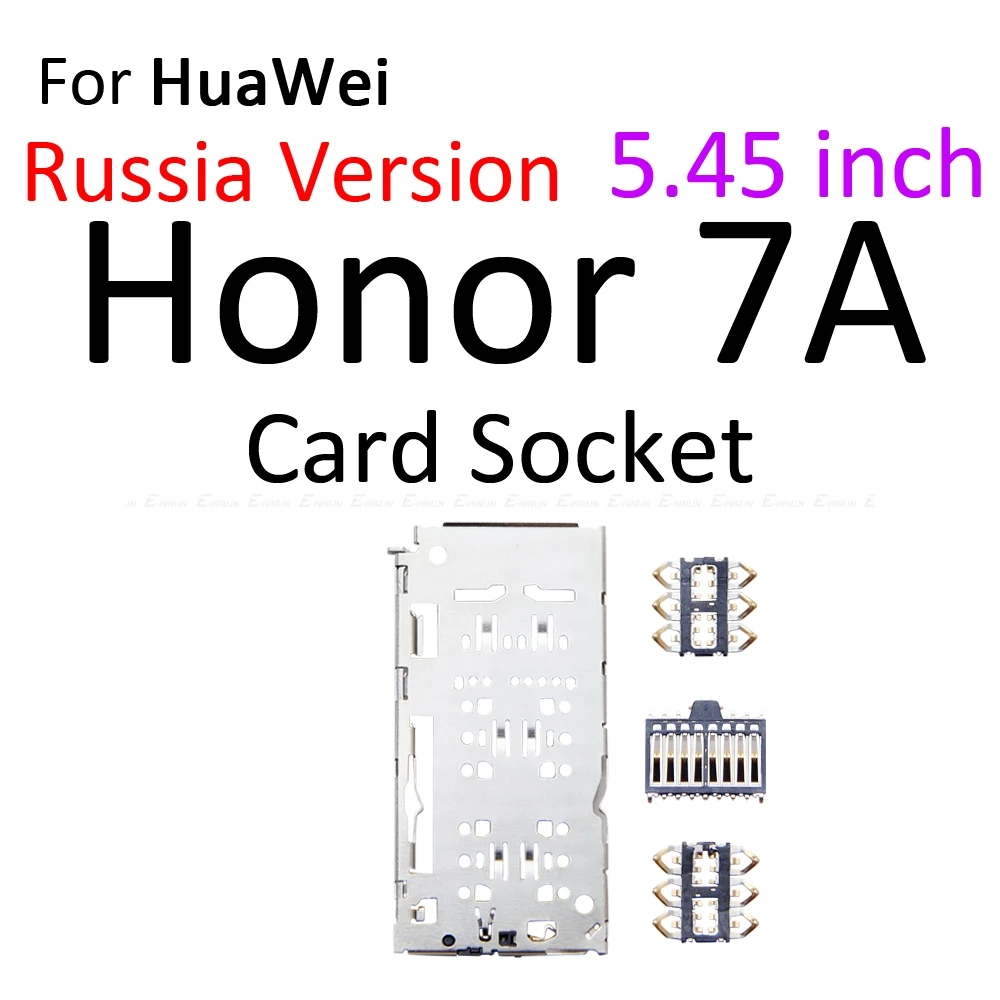Лоток для Micro SD/Sim-карты HuaWei Honor 7A 5 45 7 Pro гнездо адаптера держатель слота контейнер
