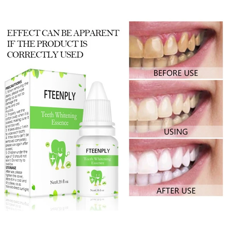 Отбеливающая жидкость для полоскания удаления желтых зубов и курения зубного